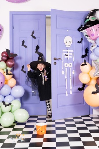 HALLOWEEN ZÁVISNÁ DEKORÁCIA KOSTROVÝ PRÍvesok VEĽKÝ 110 CM