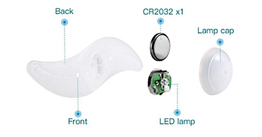 SÚPRAVA 2 KUSOV LED LAMPY NA BICYKEL
