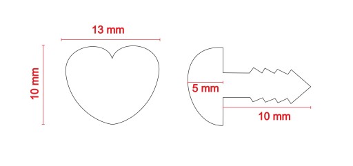 SVORKA NA NOS NOS 13mm PRE MASKOT HRAČKY N53