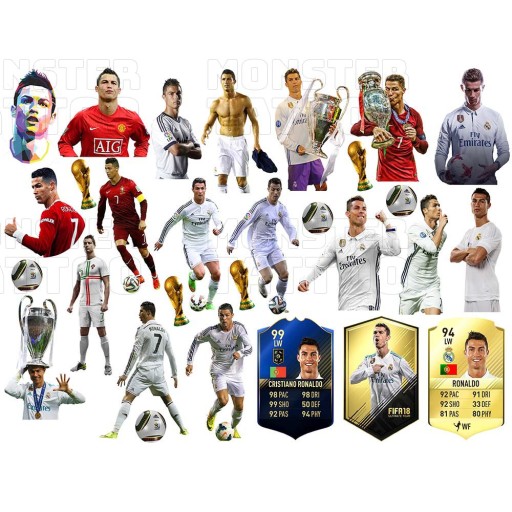 UMÝVAJÚCE DOČASNÉ TETOVANIE PRE DETI CRISTIANO RONALDO ORIGINÁLNE DIZAJNY
