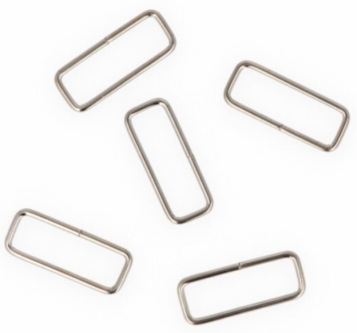 KOVOVÝ RÁM 30mm Kožený nastavovač na popruh na tašku 3cm - 2 ks