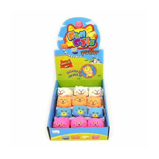 Gniotek Kitten 1 zo 4 Na výber 8 cm ružovo modrá