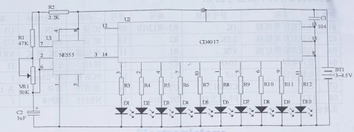 Modul plávajúceho svetla NE555 LED na učenie sa spájkovania vlastnými rukami