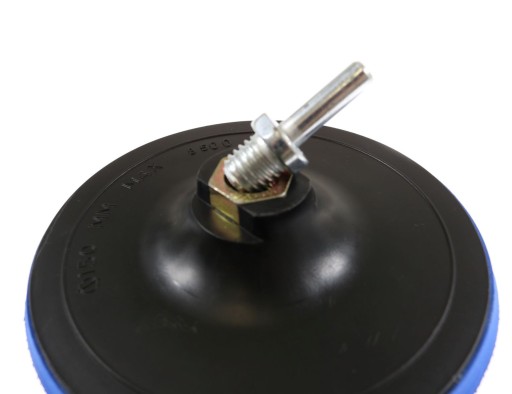 KOTÚČOVÝ KOTOUČ 150mm S BRÚSKOU NA VELCRO + VŔTAČKA