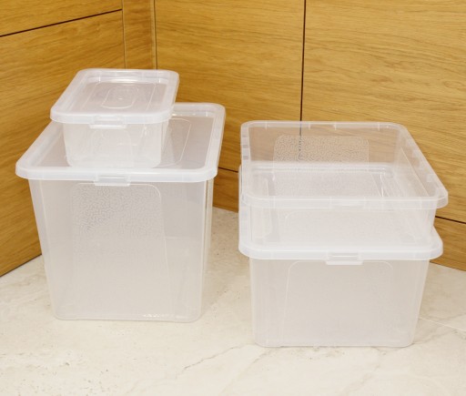 Plastová škatuľová nádoba s vekom, 4,5 l