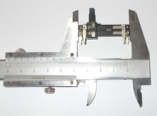 POTENCIOMETER POSÚVANIA 2x A50k 50k STEREO