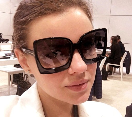 Dámske OVERSIZE hranaté okuliare