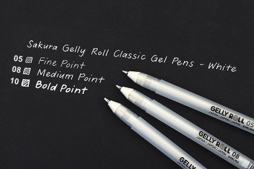 GELLY ROLL gélové pero White 10 Sakura