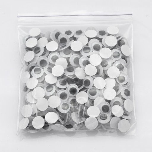 Oči na hračky plastové 10x3mm 240ks/20g