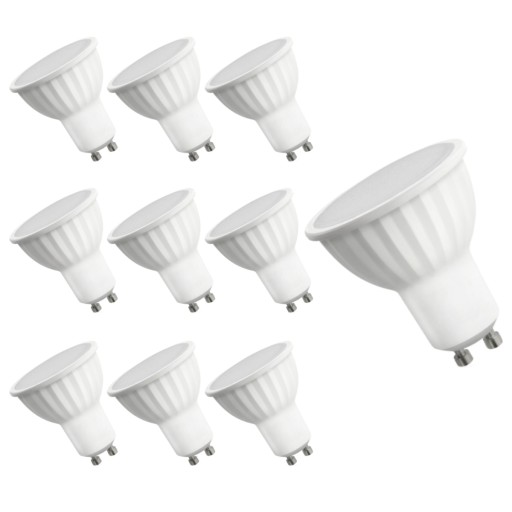 GU10 LED žiarovka 230V 9W SMD teplá mliečna biela
