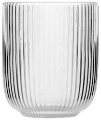 TEPELNE ODOLNÝ ryhovaný hrnček bez ucha JUSTINE GLASS 400 ml long drink