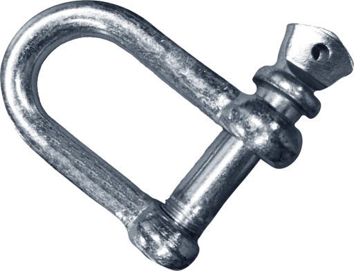 Pozinkovaný kovový strmeň v tvare U, rovný - 8 mm, do 200 kg