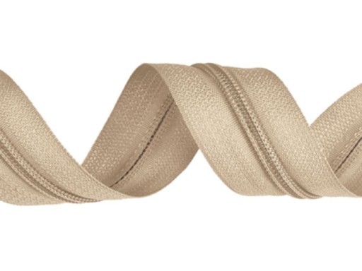 Páska na zips 5 zips Špirála 10m + 10s Šedá