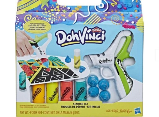 PLAY DOH VINCI RESERVE CASTRY MIX REFILL TUBE 6 ks glitr.