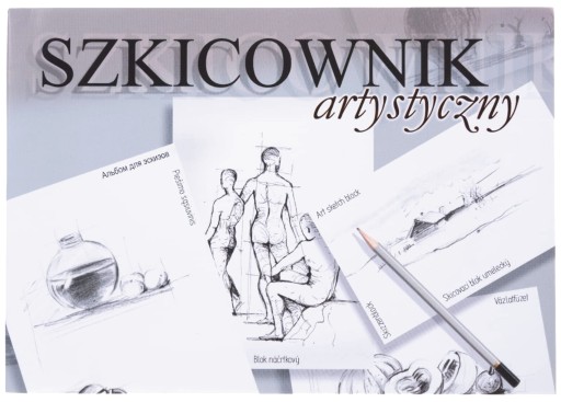 Skicár A4 120k 90g/m2 lepený umelecký skicovací blok LINE