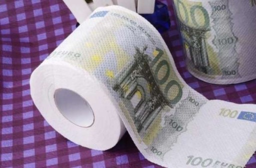 TOALETNÝ PAPIER 100 EURO XL PRE DLŽNÍKOV