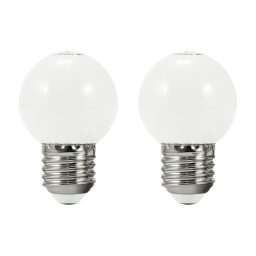 Záhradná girlanda LED mliečne žiarovky, 2 ks.