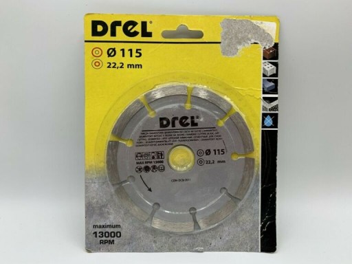 DIAMANTOVÝ DISK 115 x 22,2 SEGMENTOVÁ UPEVŇOVACIA ZÁSUVKA