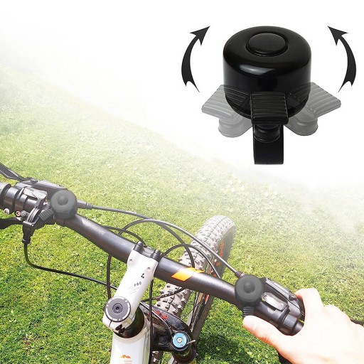 KLASICKÝ HLASNÝ MECHANICKÝ BICYKLOVÝ ZVONOK NA BICYKEL S RIADKAMI