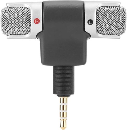 MINI STEREOFÓNOVÝ MIKROFÓN SKLADACÍ KONEKTOR 3,5MM
