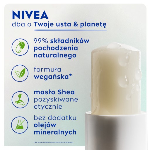 NIVEA Hyaluron Moisture Plus Balzam na pery Transparent 4,8 g