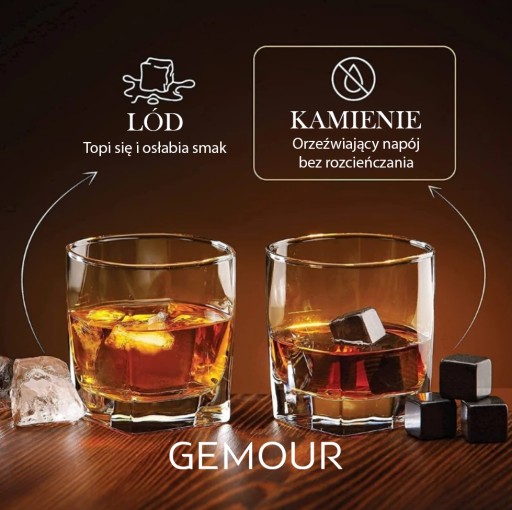 Whisky Stones Ice Cubes Cooling Stone Mastenec 1 ks ZA KUS