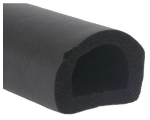 Samolepiace TESNENIE na DVERE OKNA HRUBÉ čierne 21x15mm D profil
