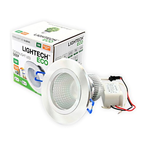 Stropné svietidlo, zapustený LED panel DOWNLIGHT 5W