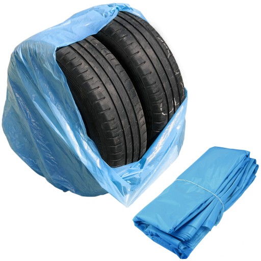 MODRÉ VEĽKÉ Tašky na kolesá a pneumatiky 100x100cm LDPE 30µm 160L 20ks STIX