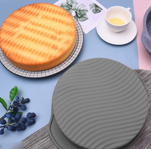 Silikónová okrúhla tortová forma s vlnitým dnom - 21,5 cm