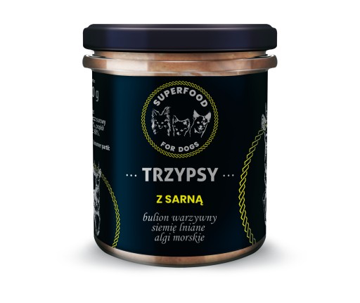 HAPPY SNACKY TRZYPSY mokré krmivo pre psov so srnčou zverou 300g
