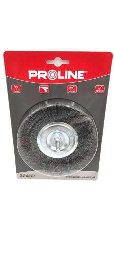 Krimpovaná drôtená kotúčová kefa so 120 mm stopkou Proline 32432