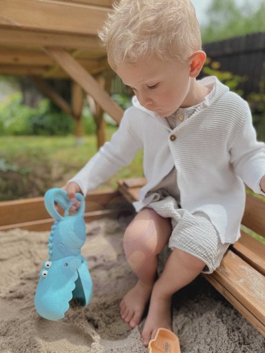LOPATKA ZBERAČ PIESKU HRAČKA DO VODY PRE DETI DINOSAUR KROKODÝL BIO