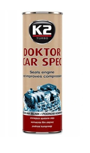 K2 DOKTOR CAR SPEC 443 ml Utesňuje motor