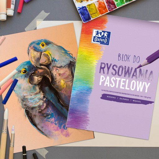 Farebný papier PASTEL A4 Oxford 10 listov 100 g/m²
