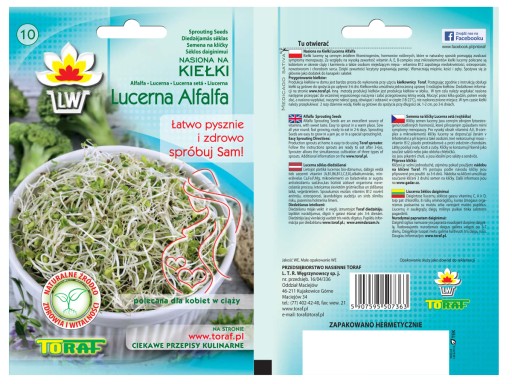 Semená lucerny Toraf 20g