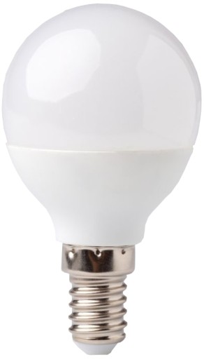 LED žiarovka, malý závit E14 5W, teplá gulička