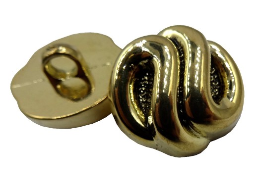 18mm Ozdobné gombíky, 12 kusov, ZLATÁ farba K334 15001