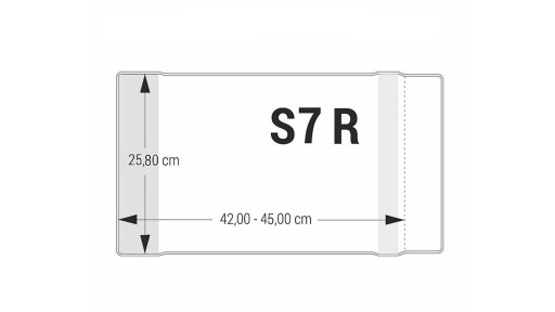 Poťah nastaviteľný S7 - 1 ks 258 x 420-450