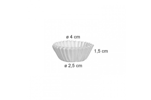 MINI TESCOMA FORMY BIELE 4 cm 200 ks