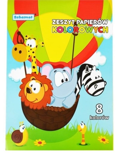 Farebný papier A5 Schéma 8 listov 70 g/m²