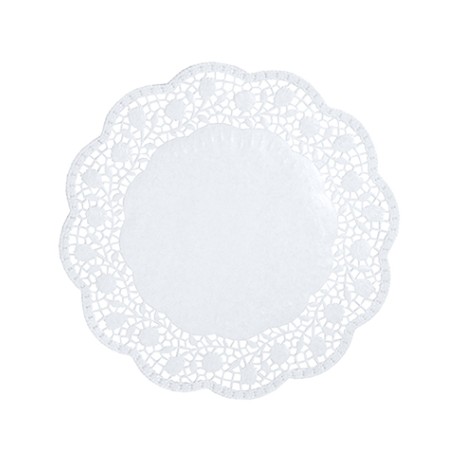 Obrúsky ažúrové papierové základy, ozdobné na tortu, okrúhla torta 20 cm