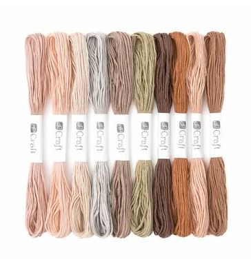 PULIN SET 8 M, 10 KS, NATURAL DPNI-006 DP CRAFT