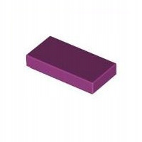 Lego Tile1x2 Magenta 3069b 4611415 Nové