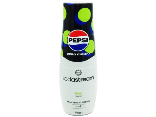 SODASTREAM KONCENTRÁT SIRUP PEPSI MAX LIMETOVÝ LIMETOVÝ ZERO 9L NÁPOJ SO 440ml