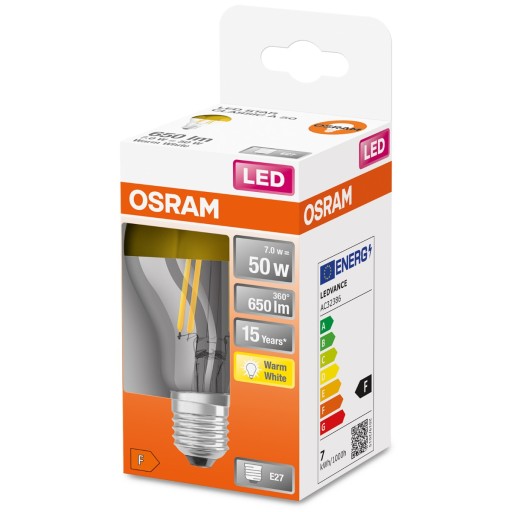 E27 A60 LED žiarovka 7W = 50W 2700K OSRAM GOLD