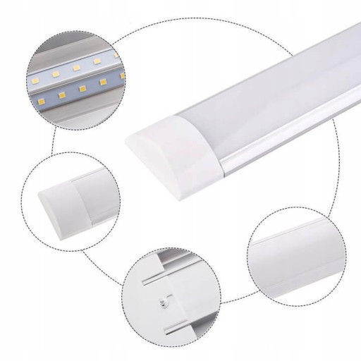 Prisadené LED panelové svietidlo 90 cm pre garážovú dielňu, žiarivkové svietidlo