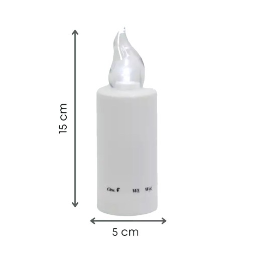 LED sviečková vložka na sviečky, lampa s blikajúcim efektom LUCE, veľká 15 cm