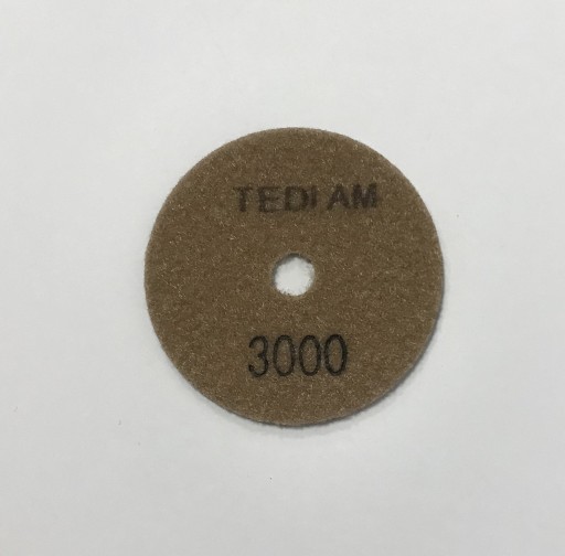 Leštiaci kotúč Leštiaci kotúč na suchý zips na kameninu 75 mm #3000 TEDIAM