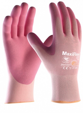 DÁMSKE RUKAVICE MAXIFLEX ACTIVE ATG 34-814 r8 RUŽOVÉ